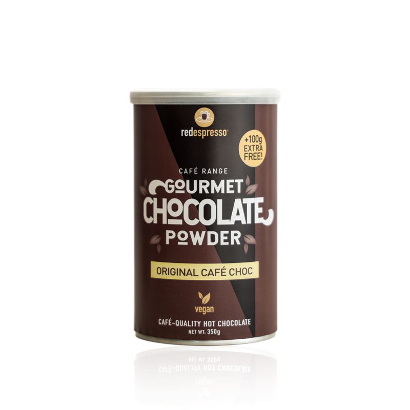 Original café choc hot chocolate 350g tin – vegan friendly